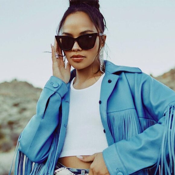 Quay Australia Harper Tortoise Frame Brown Lens Cat Eye Sunglasses 53-15-147 - Picture 16 of 16